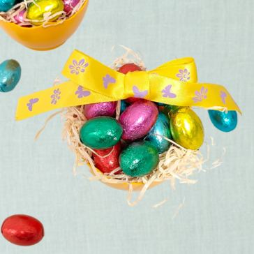 Mini Paascadeautje eierschaal met eitjes