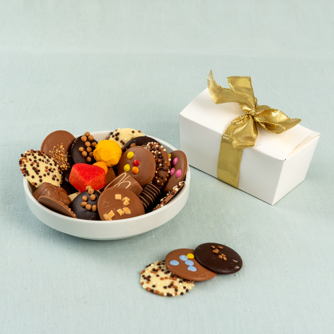 Chocolade bonbons cadeau doosje