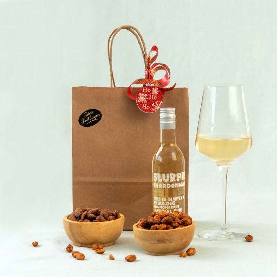 Kerstborrel pakket bubbels & nootjes