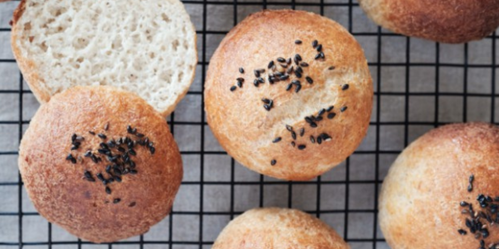 Gezonde amandelmeel broodjes 