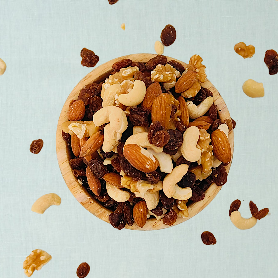 Natuurmix met rozijnen