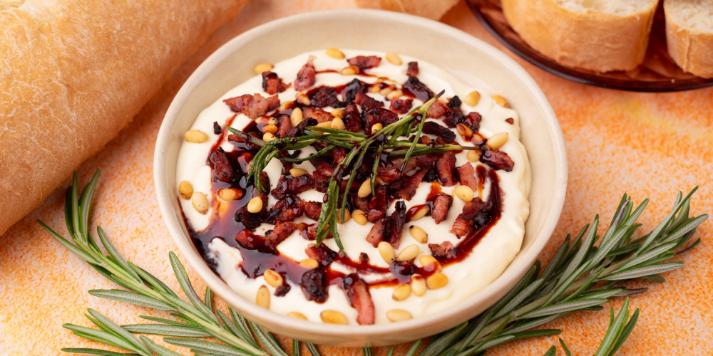 Feestelijke camembert dip