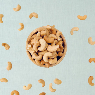 Cashewnoten gezouten